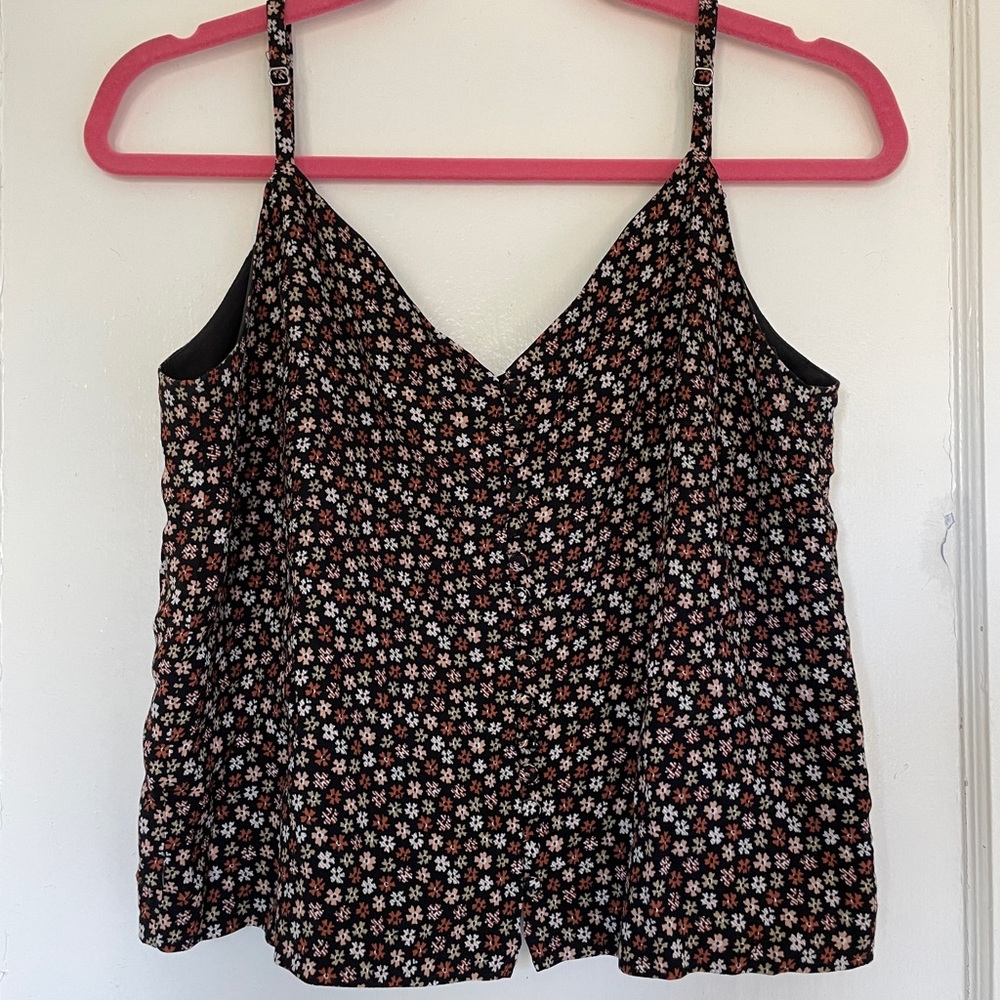 Madewell Floral Button-down Tank